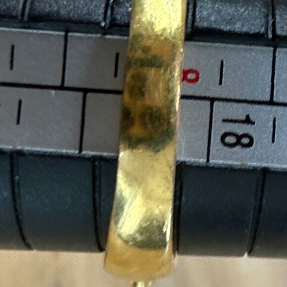 Monet Ring Gold Tone Green, Vintage, Art Deco, Cocktail, Emerald Look Size 8 - Picture 3 of 9